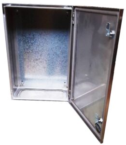 Tablero Acero Inoxidable  600 X 400 X 200mm calidad 304 Importado sin Cubre Comp.