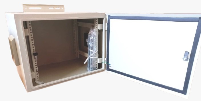 Rack Exterior Galvanizado 12 UR x 19" x Prof 450mm Muro/Poste - Imagen 3