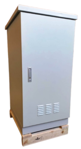 Rack Exterior Outdoor de Piso IP 65 de 22 UR 600 Ancho x 600 Prof. Servidores, Porta Baterias, Ups.